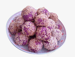 紫薯紫薯麻球高清图片