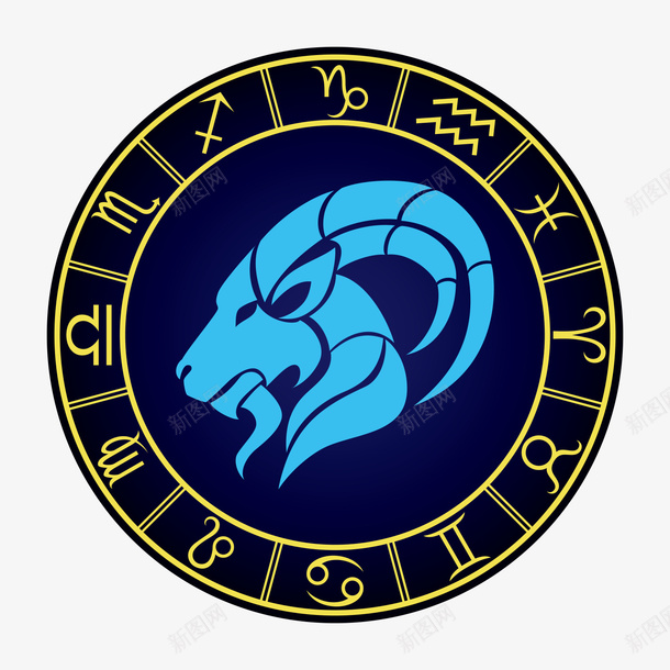 十二星座之白羊座图案矢量图ai免抠素材_88icon https://88icon.com 十二星座图案 山羊 星座 白羊座 矢量图 羊 羊图案设计 领头羊