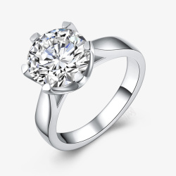 T家六爪莫桑钻锆石交叉戒指钻石素材