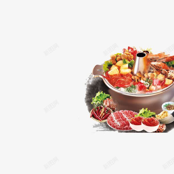 海鲜火锅png免抠素材_88icon https://88icon.com 五颜六色 火锅 食材多样 食物