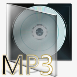 音频光盘Box肖像MP3名册图标高清图片