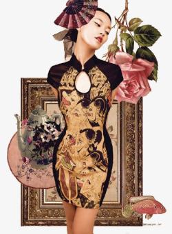 旗袍女图片素材穿旗袍的女性高清图片