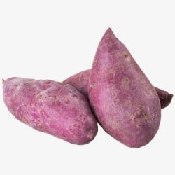 新鲜紫薯粉三颗紫薯高清图片