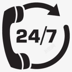 724小时服务724小时热线服务电话图标高清图片