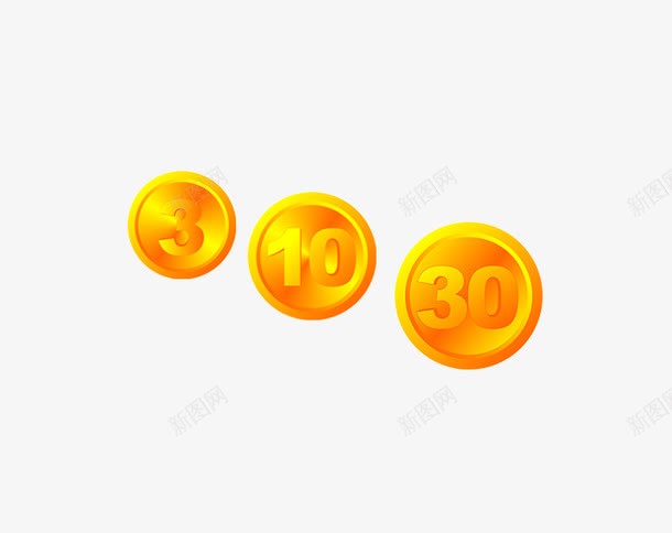 金色的数字金币png免抠素材_88icon https://88icon.com 数字 活动 满减 金币 金灿灿