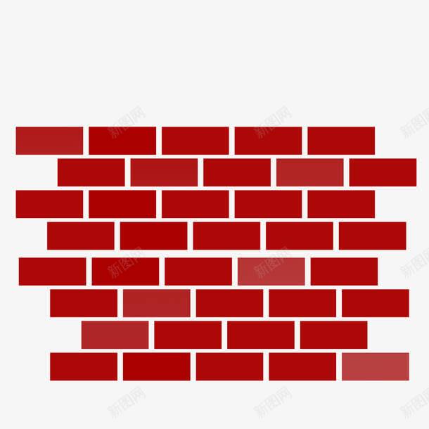 红色的砖墙png免抠素材_88icon https://88icon.com 围墙 建筑 砖块 红色