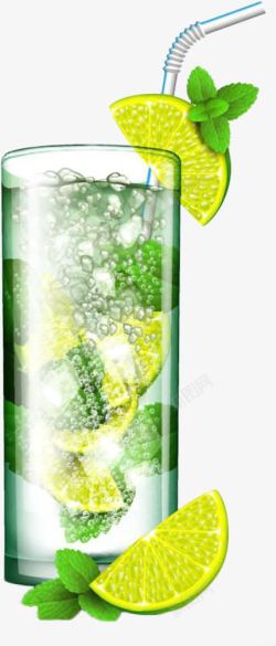 碳酸饮品柠檬饮料高清图片