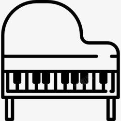 古典乐器海报钢琴图标高清图片