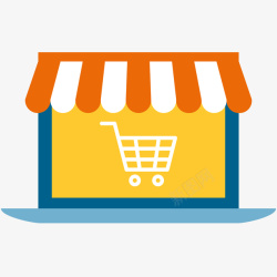 电商网购物流流程图电子商务图标高清图片