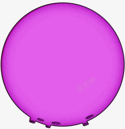 巨大圆形卡通紫色电商素材