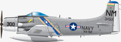 二战美军飞机矢量图高清图片
