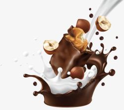 巧克力米榛仁牛奶巧克力高清图片