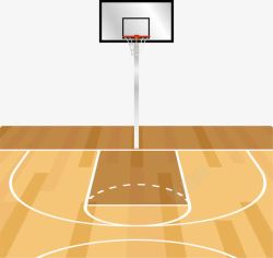 矢量篮球场免抠PNG手绘篮球场高清图片