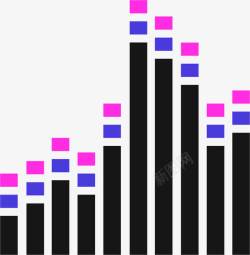 电波频率音量大小柱状图图标高清图片