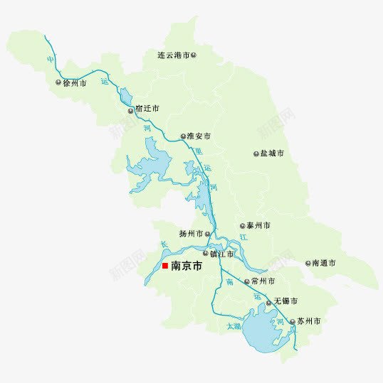 江苏水域地图png免抠素材_88icon https://88icon.com 国家地理 地图 地理 水域 江苏 江苏地图