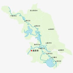 江苏水域地图素材