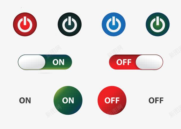 开关手指按钮png免抠素材_88icon https://88icon.com 开关 彩色 手指 手指按钮 按压按钮 点击 触摸