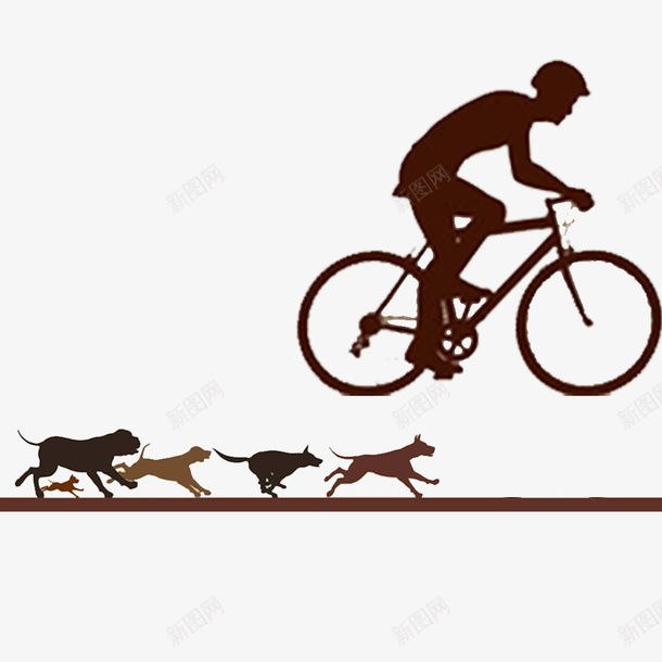 骑着自行车png免抠素材_88icon https://88icon.com 努力奔跑 探索 求索 狗狗 追寻 追逐的梦想 骑着自行车