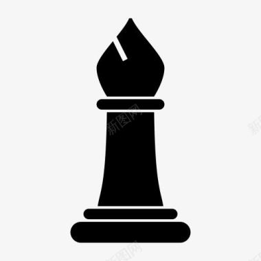 战斗主教将军国际象棋图游戏国际图标图标