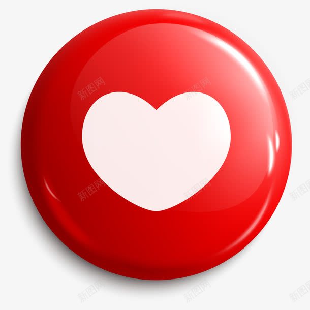 红色立体爱心按钮png免抠素材_88icon https://88icon.com 便签按钮 实体 心形 心形按钮 按钮 爱心 真实感 矢量文件 立体 红色