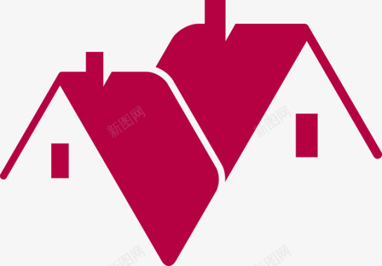 广场舞社区红色创意社区logo图图标图标