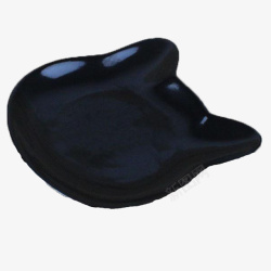 猫的形状立体黑色简约大方盘子素材