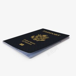 书展示贴图样机深色英文护照psd分层出国高清图片