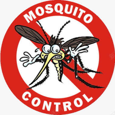 卡通禁止蚊子控制疾病图标图标