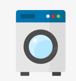 滚筒式洗衣机洗衣机清洁护理图标高清图片
