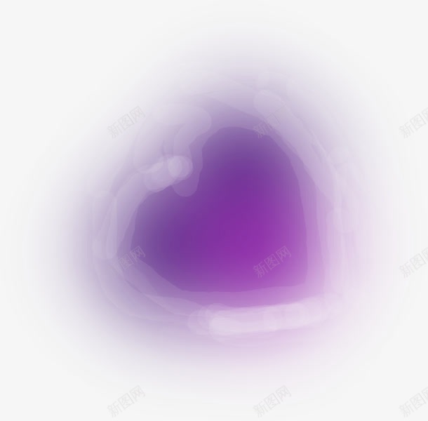爱心紫色模糊效果形状png免抠素材_88icon https://88icon.com 形状 效果 模糊 爱心 紫色