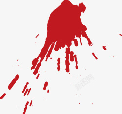 血迹笔刷喷溅的血液矢量图高清图片