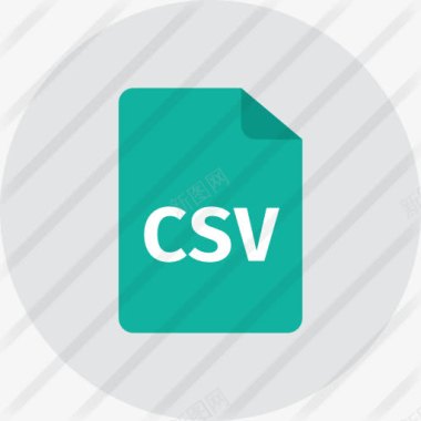 文件和文件夹CSV图标图标