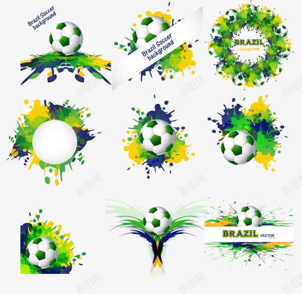 巴西足球png免抠素材_88icon https://88icon.com Football 世界杯 墨迹飞溅体育 巴西世界杯 巴西足球 足球元素 足球比赛