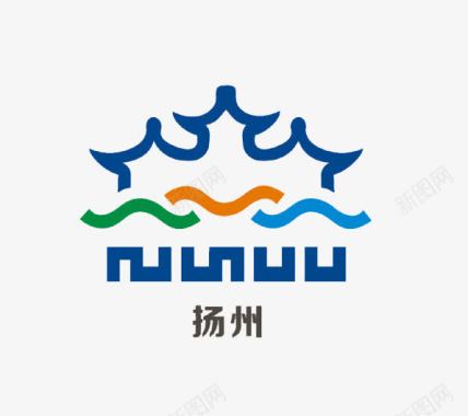 扬州五亭桥形状图标图标