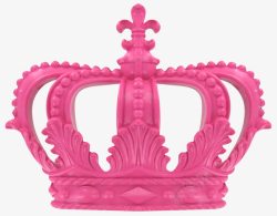 粉色雕刻花纹皇冠素材