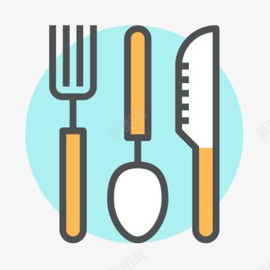 餐具餐具刀叉图标图标