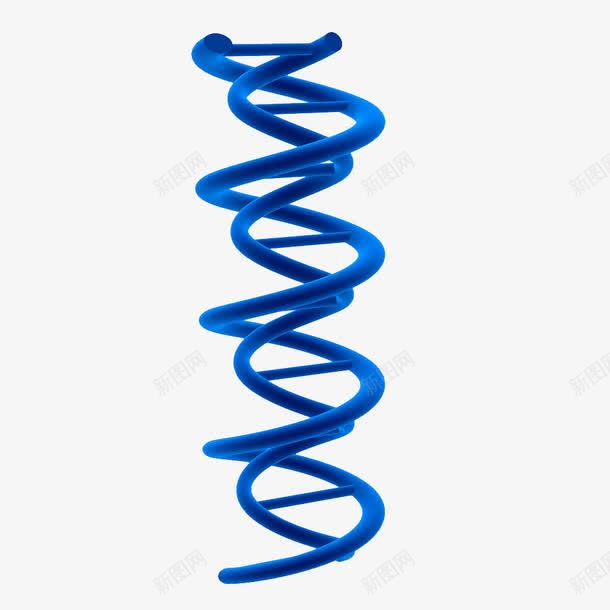 蓝色DNA链条png免抠素材_88icon https://88icon.com DNA 医学 生物 蓝色链条 遗传