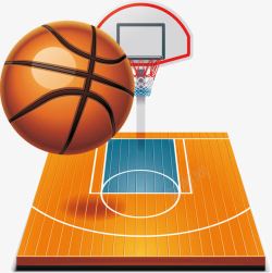 篮球篮球场篮筐元素素材
