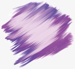 紫色水彩涂鸦笔刷素材