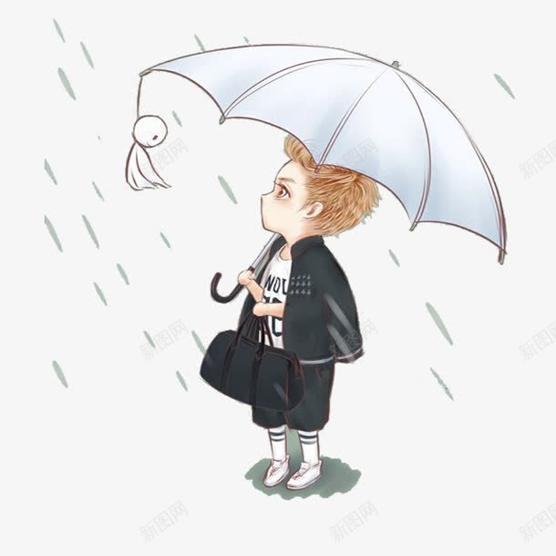 雨中的男孩png免抠素材_88icon https://88icon.com 下雨天 多云 小男孩 晴天娃娃 阴天 阴天雨天 雨中撑伞 雨滴
