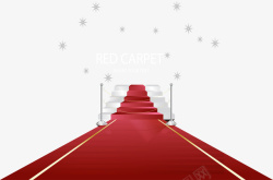 星光红地毯星光大道走秀红地毯矢量图高清图片