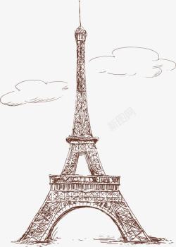 大气古典巴黎铁塔素材
