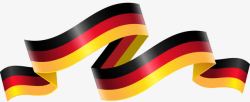 德国国旗飘带素材