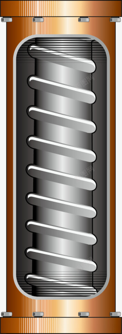 螺旋管螺丝螺旋管道矢量图高清图片