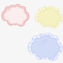 想法气泡想法气泡彩色云朵状高清图片