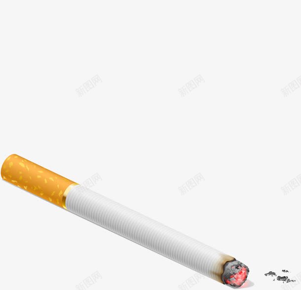 已燃的香烟png免抠素材_88icon https://88icon.com 一根烟 健康 卡通 已燃 火 香烟