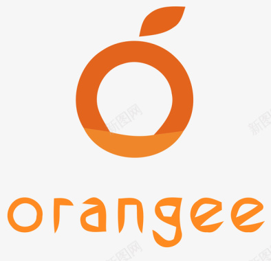 橙色橘子logo矢量图图标图标