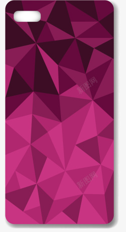 壳子紫色菱形手机壳高清图片