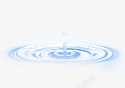 温泉背景蓝色水滴温泉装饰高清图片