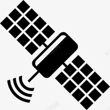 抛物面卫星空间卫星站图标图标